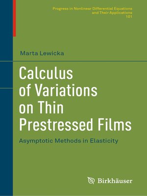 cover image of Calculus of Variations on Thin Prestressed Films